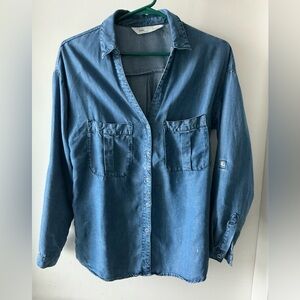 Zara Indigo Denim Shirt